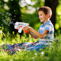 Automatic Bubble Gun Blaster with LED Lights and Sound Effects