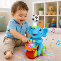 Elephant Musician Toy with Levitating Ball