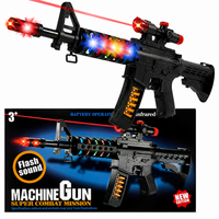 Machine Gun Super Combat Mission Toy with Lights, Sound & Vibrant Moving Bullets