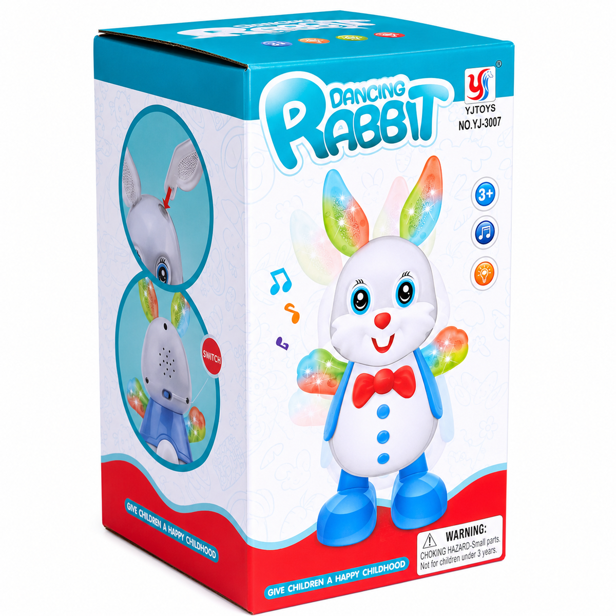 Dancing Rabbit Toy – Musical & Light-Up Bunny