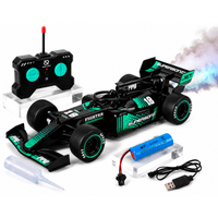 Formula 1 Drift Go Spray Racing Remote Control Car with LED Lights & 360° Drift (1:18 Scale)