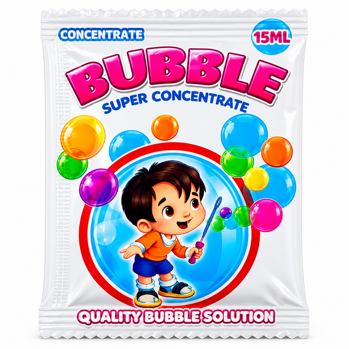 Bubble Super Concentrate Liquid Solution – 15ml Sachet | Bubble Making Solution