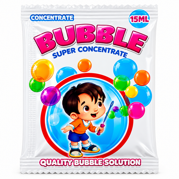Bubble Super Concentrate Liquid Solution – 15ml Sachet | Bubble Making Solution