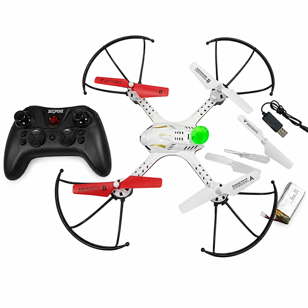 Universe Ray 2.4G Remote Control Quadcopter Drone with 6-Axis Gyro and LED Lights