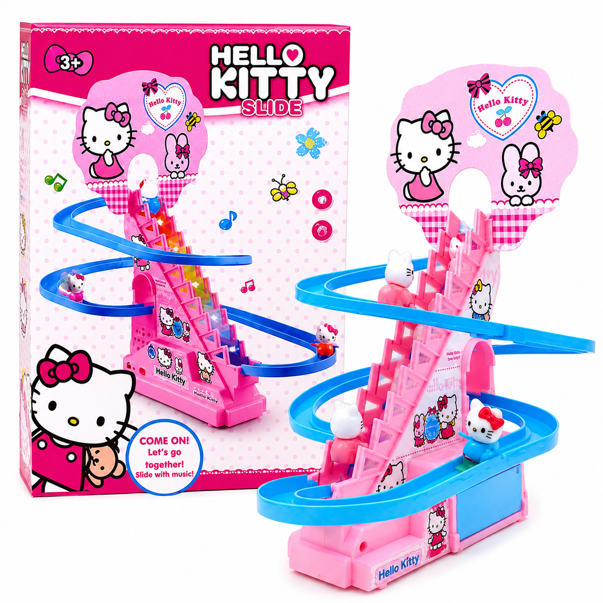 Hello Kitty Automatic Climbing Slide Toy with Lights & Music