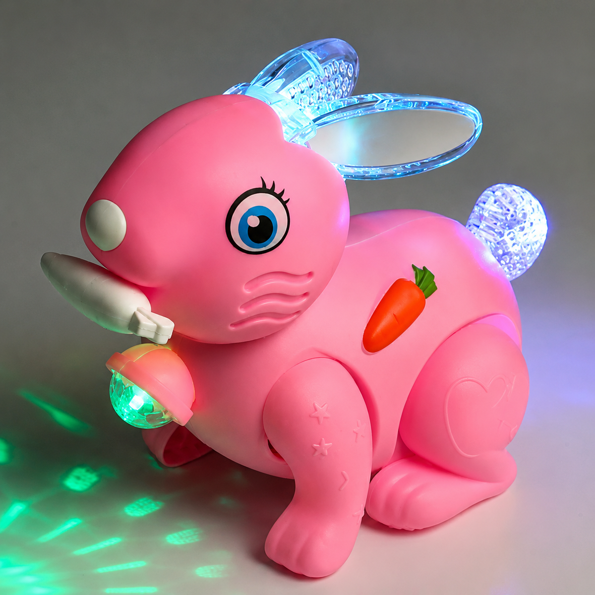 Crawling Rabbit Toy with Lights & Music