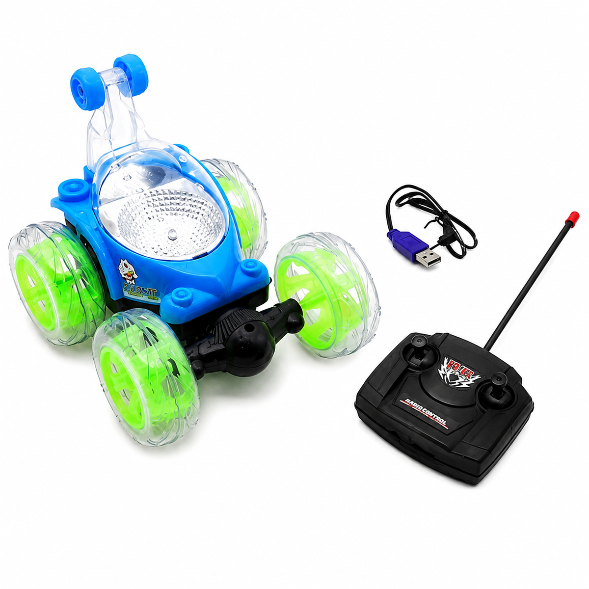 Spray Stunt Car-Rechargeable with Smoke Effect, LED Lights & Music
