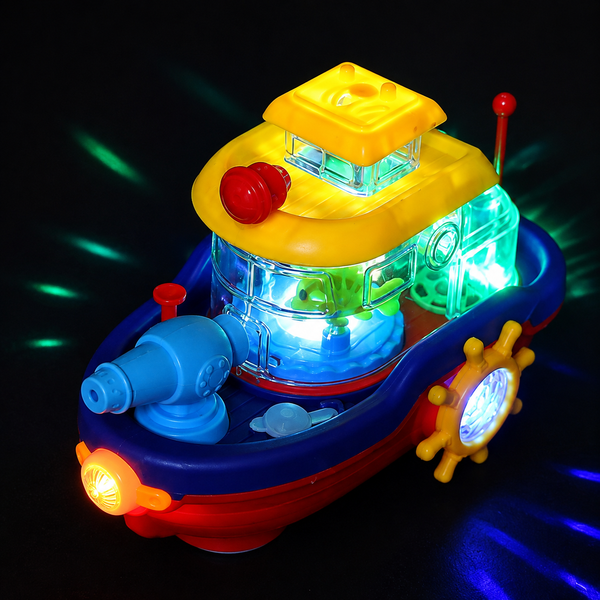 Water Cannon Boat – Interactive Water Spray Toy