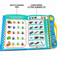 Electronic Intelligence Book Educational Sound Toy with Learning Pages and Marker