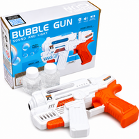 Automatic Bubble Gun Blaster with LED Lights and Sound Effects