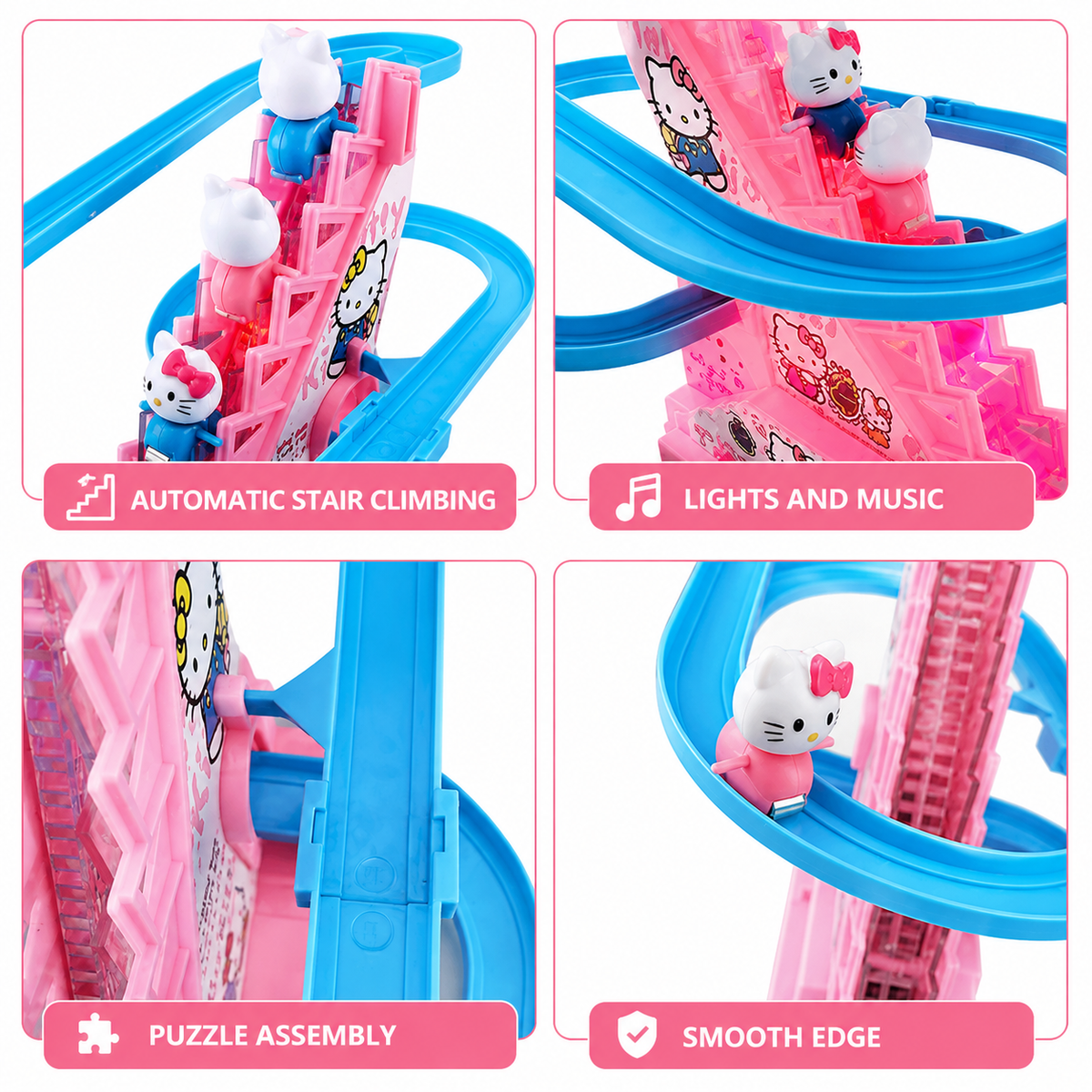 Hello Kitty Automatic Climbing Slide Toy with Lights & Music