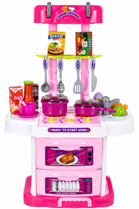 Little Chef 3-in-1 Kitchen Play Set with Suitcase – 43 Pieces