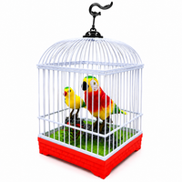 Electronic Interactive Talking Parrot Toy with Sound Induction, Light, and Birdcage