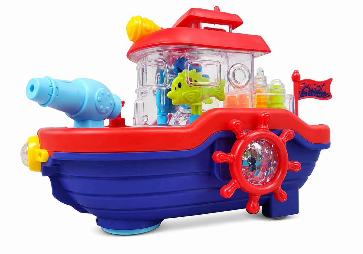 Water Cannon Boat – Interactive Water Spray Toy