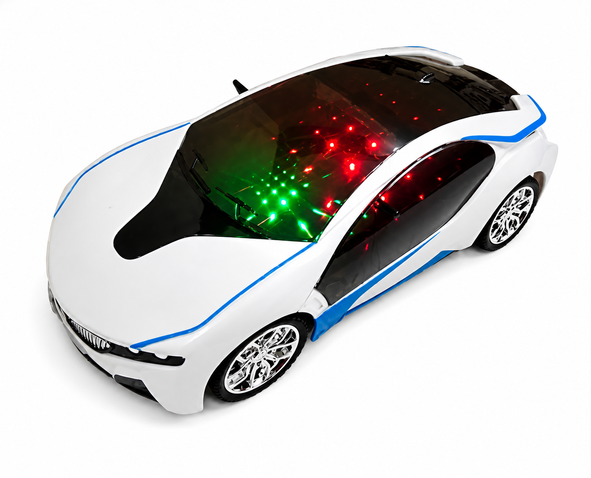 Famous Car 3D Light Remote Control RC Sports Car Toy with USB Charging Cable
