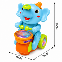 Elephant Musician Toy with Levitating Ball