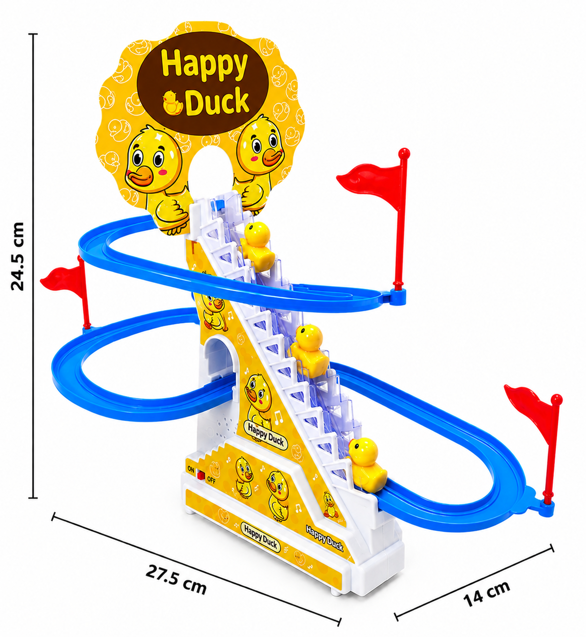 Happy Duck Climbing Stairs Toy Set