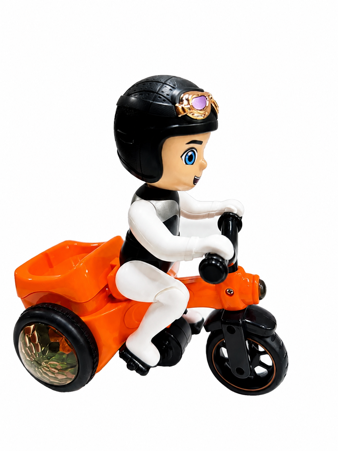 DIDAI 03 Stunt Tricycle Toy with 360-Degree Rotation, Music, and LED Lights