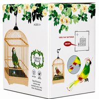 Electronic Interactive Talking Parrot Toy with Sound Induction, Light, and Birdcage