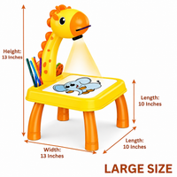 Giraffe Projection Painting Table with Music & Light