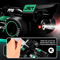 Formula 1 Drift Go Spray Racing Remote Control Car with LED Lights & 360° Drift (1:18 Scale)