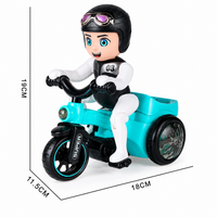 DIDAI 03 Stunt Tricycle Toy with 360-Degree Rotation, Music, and LED Lights