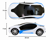 Famous Car 3D Light Remote Control RC Sports Car Toy with USB Charging Cable