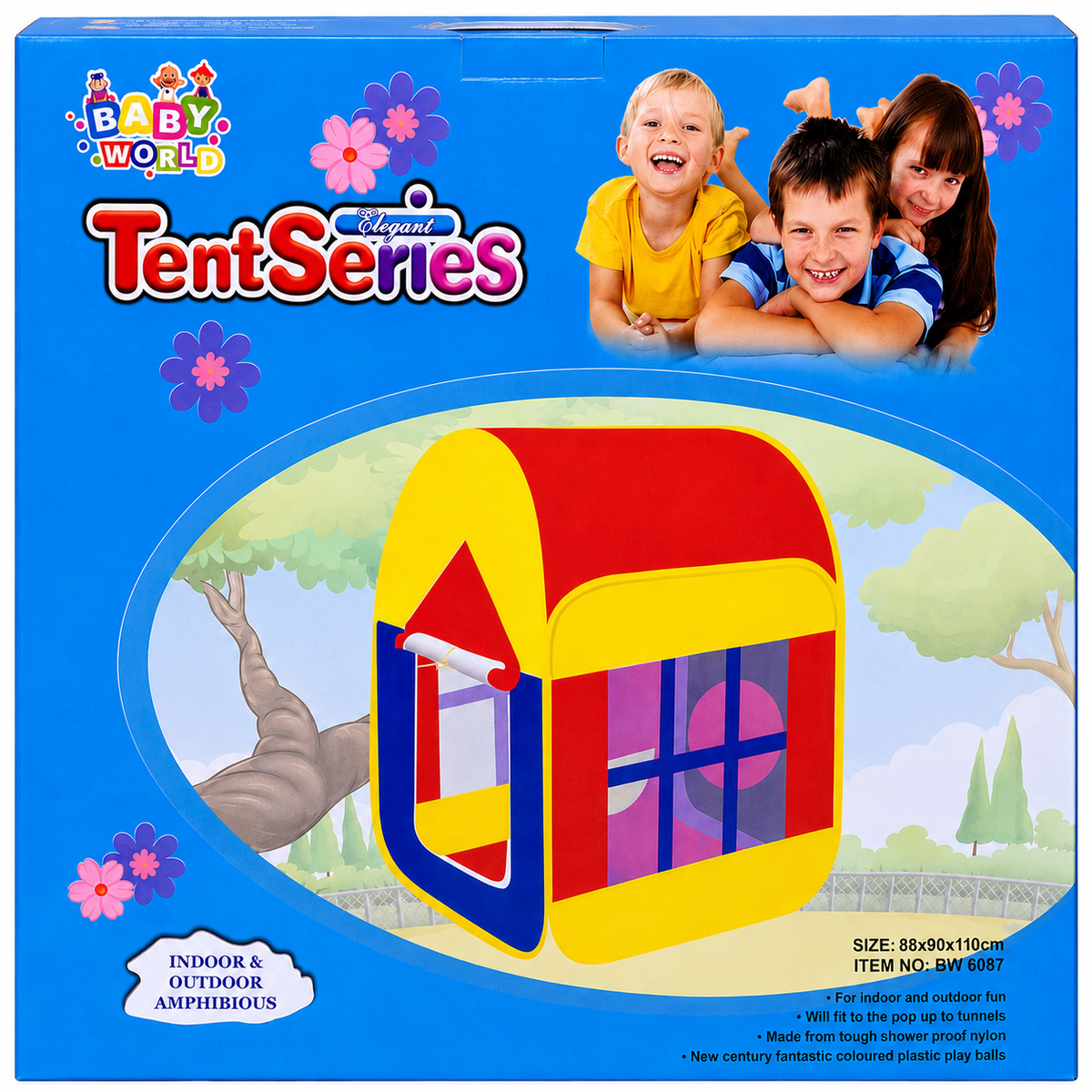 Kids Pop-Up Play Tent House | Indoor & Outdoor Play Tent