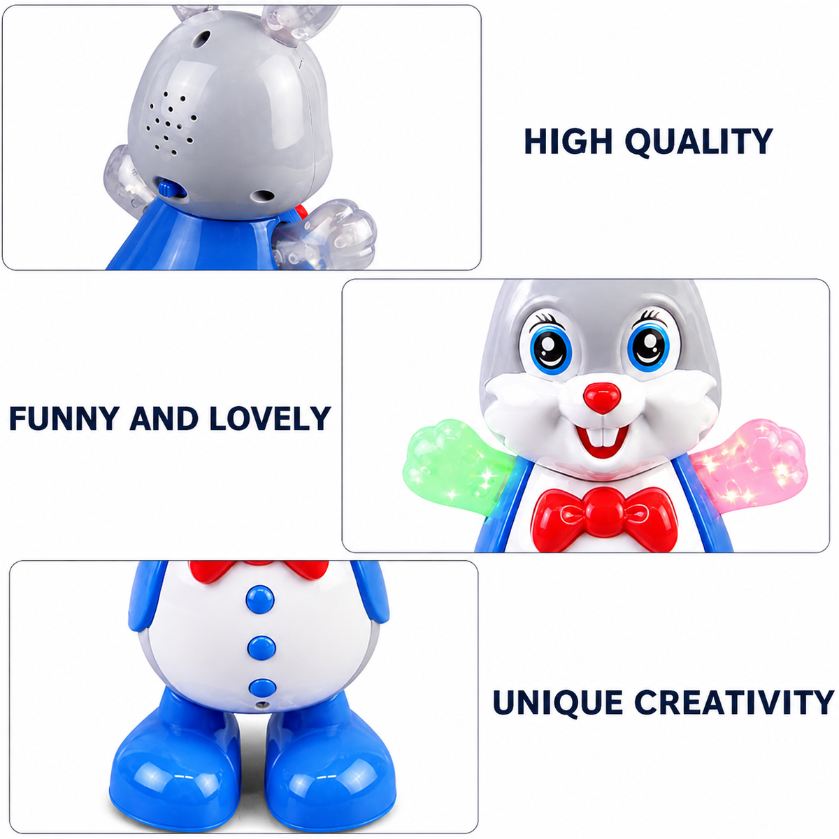 Dancing Rabbit Toy – Musical & Light-Up Bunny
