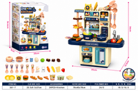 Home Kitchen Pretend Play Toy Set with Realistic Spray, Water Circulation Sink, and Accessories