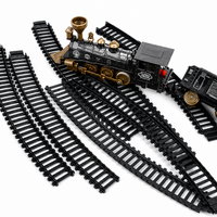 Classic Train 16-Piece Battery-Operated Model Track Set