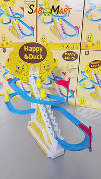 Happy Duck Climbing Stairs Toy Set